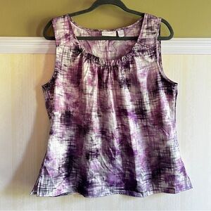 Chicos Sz 2 Shell Sleeveless Top